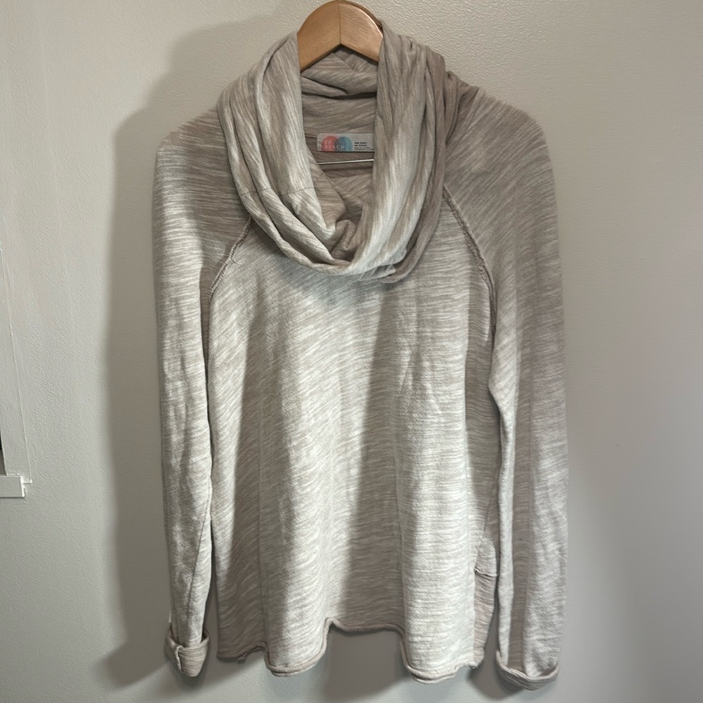 FREE PEOPLE FP BEACH COCOON COWL NECK PULLOVER SWEATER